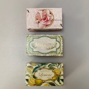 🇮🇹 🌸 Saponificio Artigianale Fiorentino 3 Bars Soap NIB Made in Italy 10.5 oz